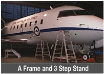 A Frame and 3 Step Stand